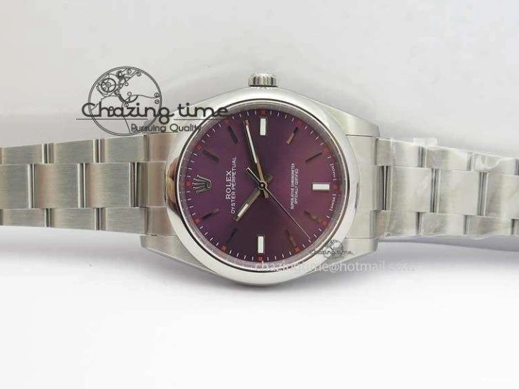 MiroTime 0509 Thermal Oyster Perpetual 39mm 114300 JF 1:1 Best Edition Grape Dial On SS Bracelet SA 3792